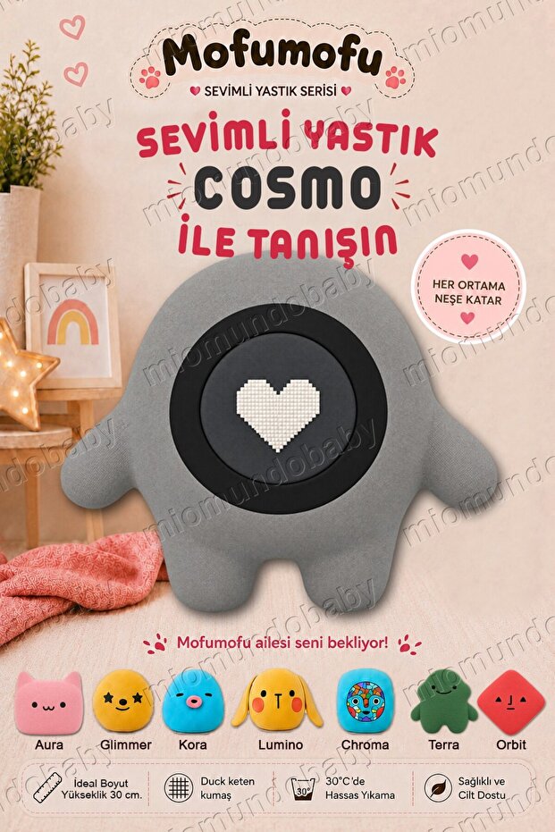 Harmony Yarenler Seti Cosmo | Multifunctional Soft Children's Pillow | Sleep and Playmate