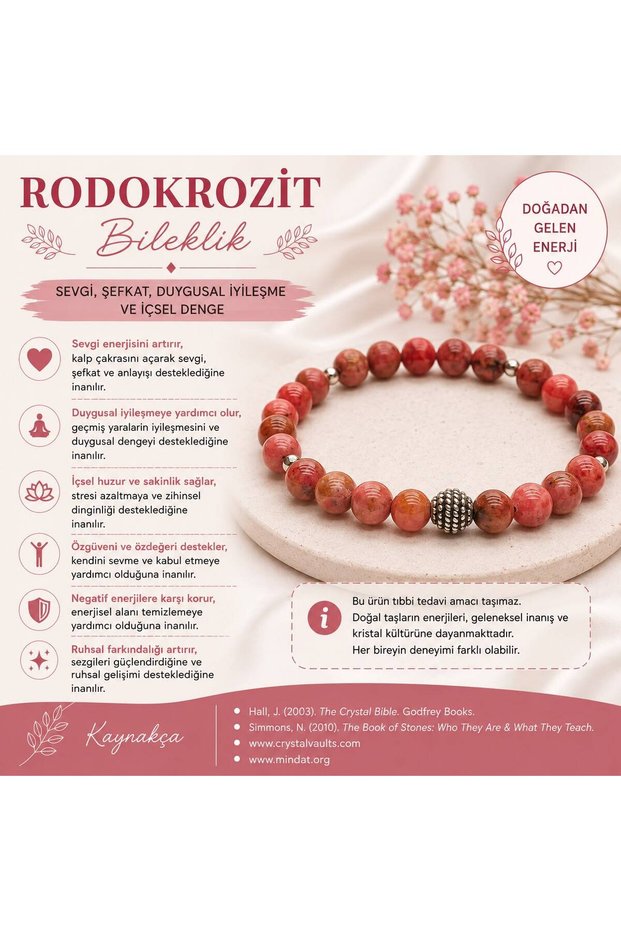 Rodokrozite Natural Stone Bracelet