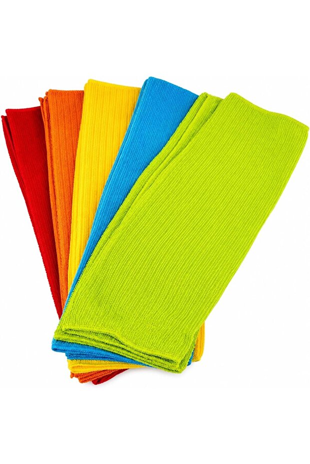 10 Pack Microfiber Cleaning Cloths, Soft & Absorbent Microfiber Towels, Reusable and Washable R