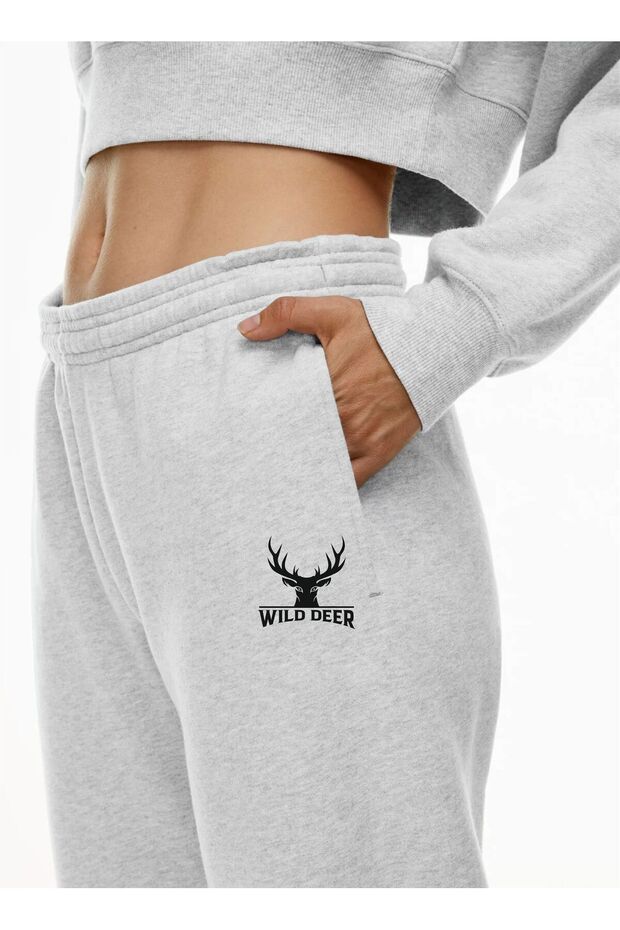 compass 2 deer Unisex Sweatpants with Pockets