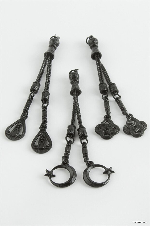 Zngzrmll Mixed Prayer Beads Tassel 1 (10527) Piece Black