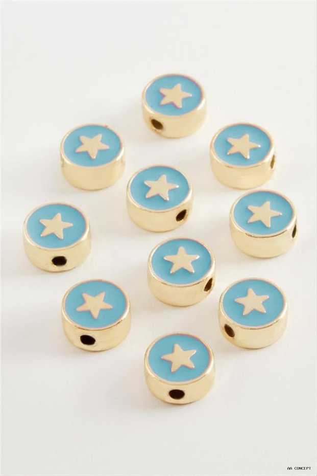 CONCEPTA Star-Enameled Bracelet and Pendant with Horse Design, 1 Piece (163226) Blue
