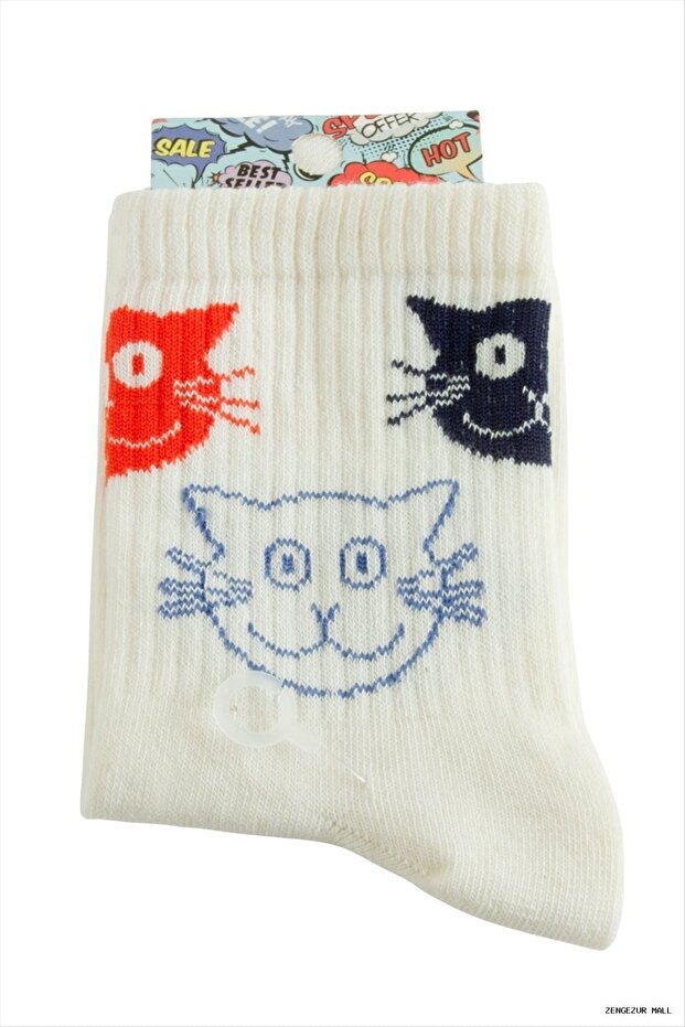 Zngzrmll College Socks (10428) 8X28 Cream