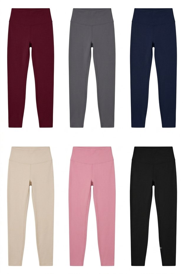 Pack of 6 Tights Pink Black Claret Red Navy Blue Beige Smoked Colors