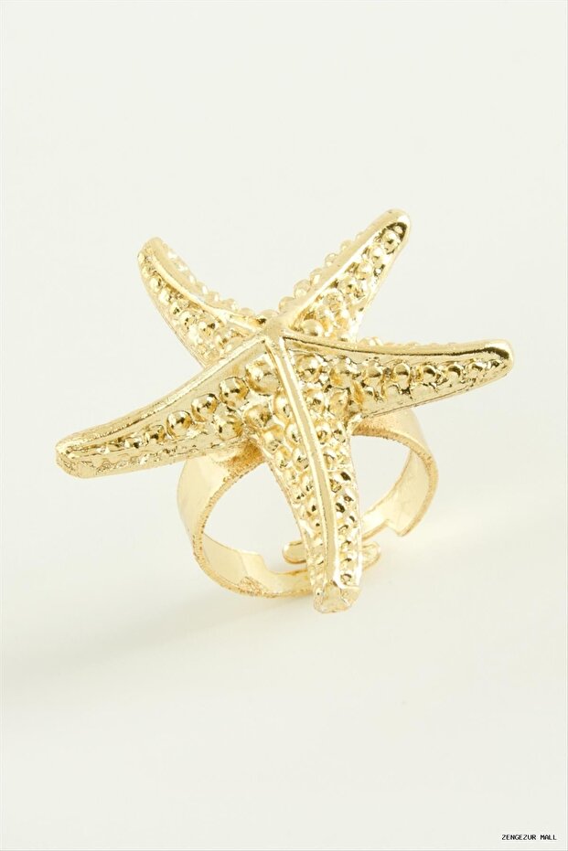 Zngzrmll Sea Star Metal (30514) Ring Yellow