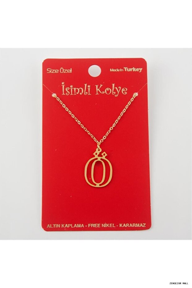 Zngzrmll Solid Brass Lettered (34037) Necklace Ö