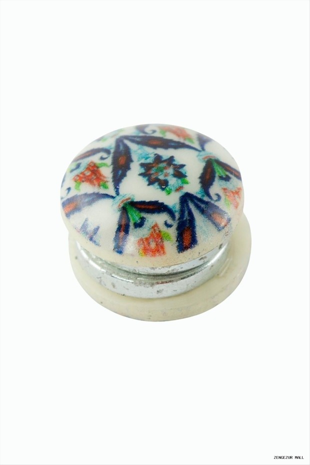 Zngzrmll Tile Patterned Mug Scarf Magnet 1 (53850) Piece Blue