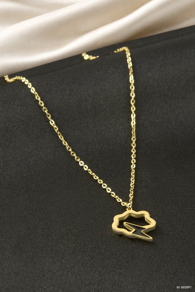 Concepta Lightning Enamel Steel (03024) Necklace Yellow