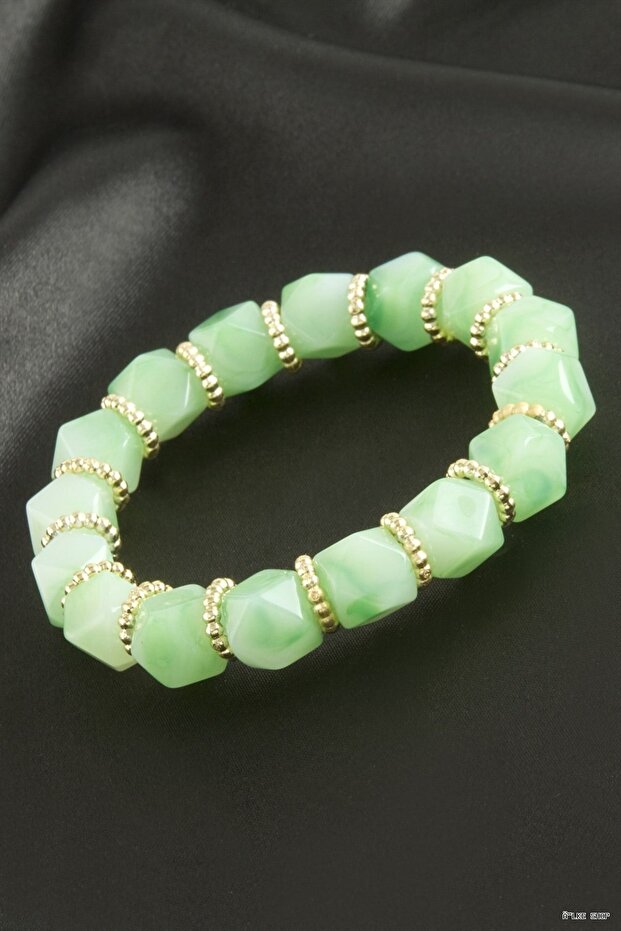 Ilkestor Zr Model Faceted Plastic (201650) Bracelet Green