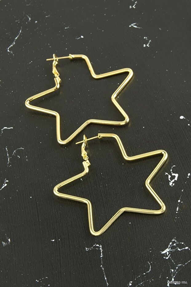 Zngzrmll Star Tr Earrings 5 (61614) cm Yellow