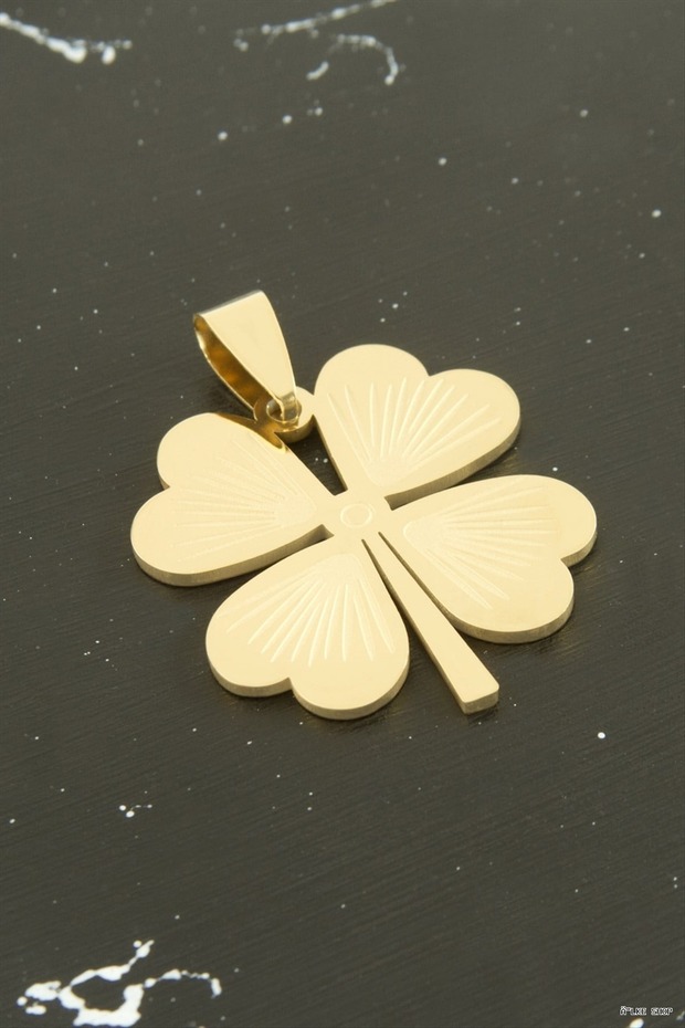 Ilkestor Clover Steel Pendant 2.5 (123321) cm Yellow