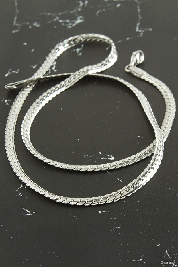 Ilkestor Italian Chain Steel Necklace 55 cm (62057) Silver Color
