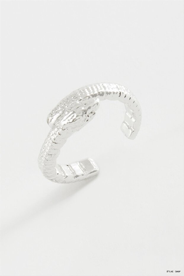 Ilkestor Snake Joint Ring (61116) Silver Color