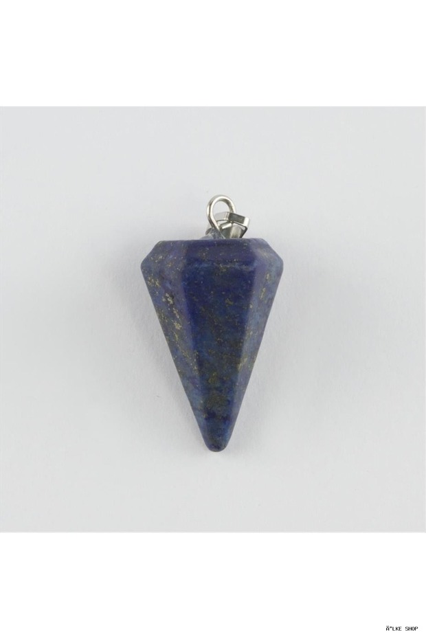 Ilkestor Lapis Pandül Natural Stone Necklace (62516) Dark Blue Tip