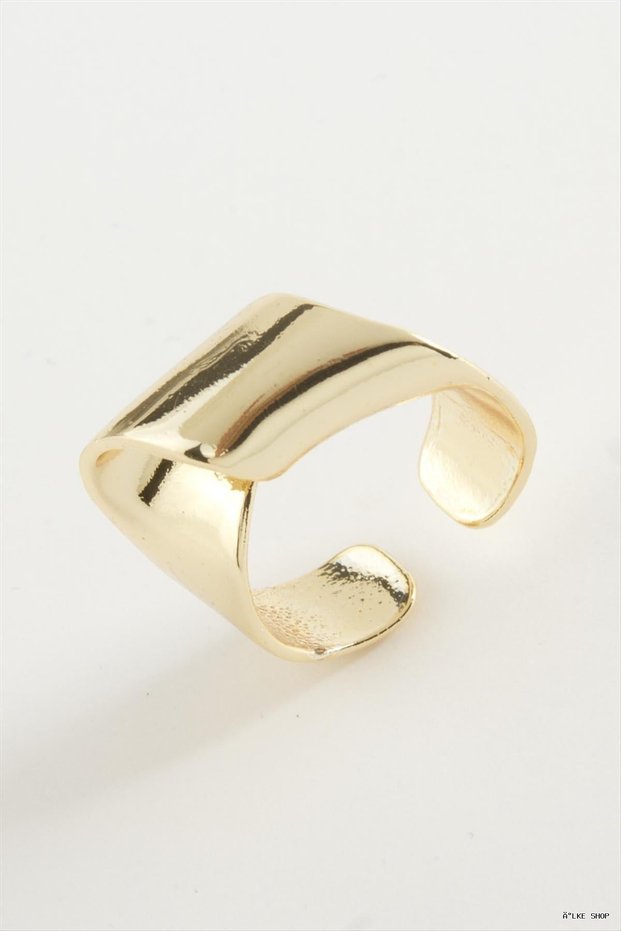 Ilkestor Ribbon Shaped Metal (161440) Ring Yellow