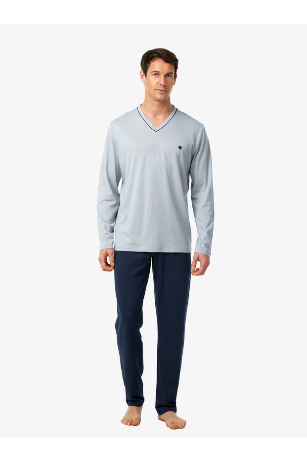 Men's 3-Piece Pajama Set 40962 - Gray