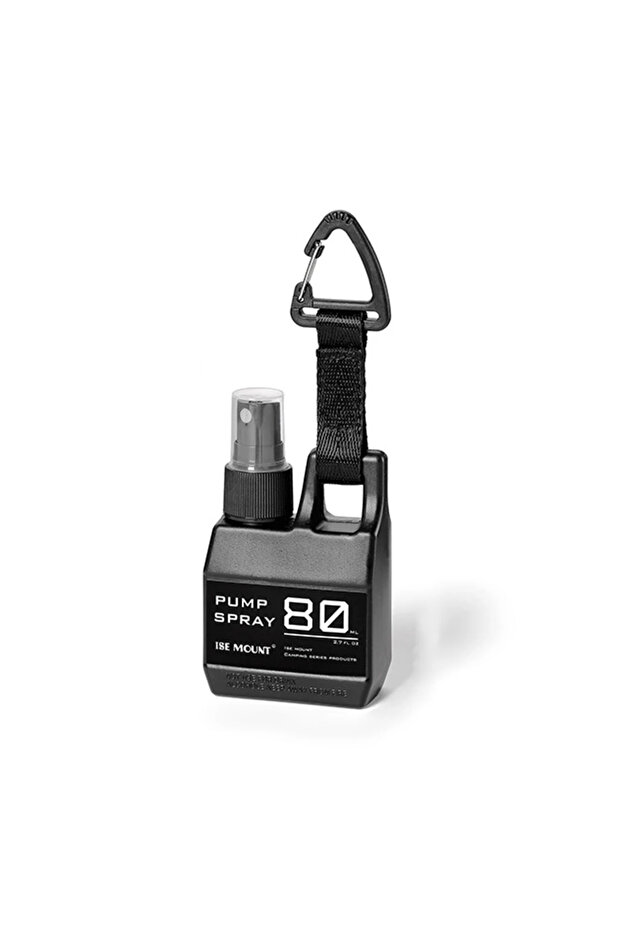 Black Spray Bottle Pump with Buckle Portable Outdoor Camping Travel Spray Bottle Cosmetic Container