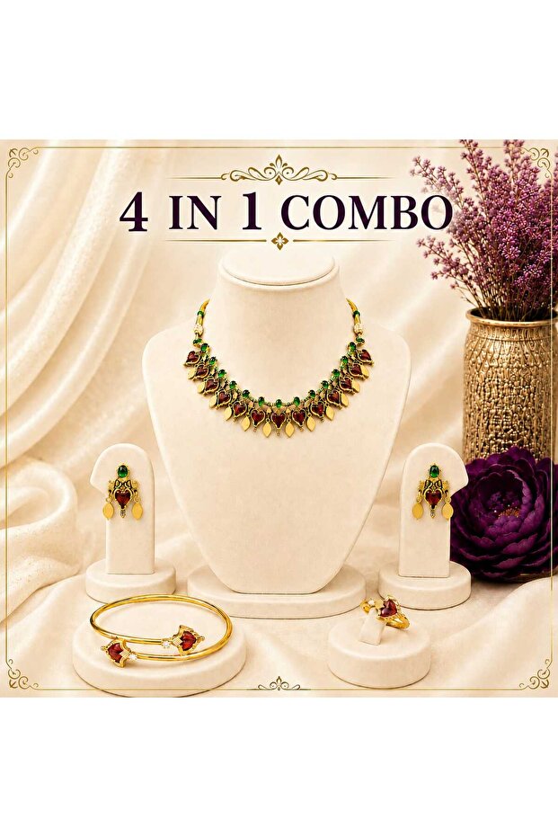 Palakka Ilakkathali Necklace 4 in 1 combo set
