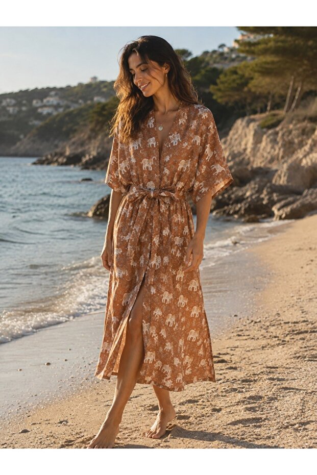 Udenya Safari Muslin Kimono I 100% Cotton