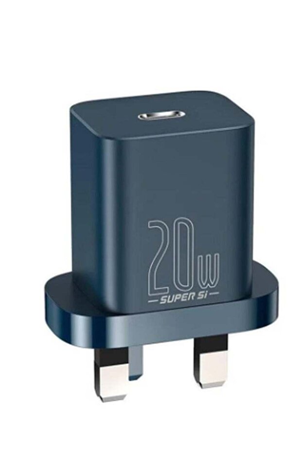 شاحن سوبر سي السريع 1C 20 واط بريطاني أزرق