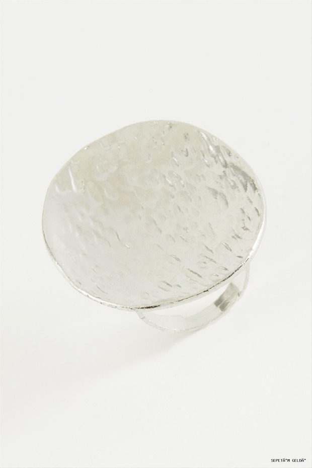 Spt-Gld Oval Metal Ring (112224) Silver Color