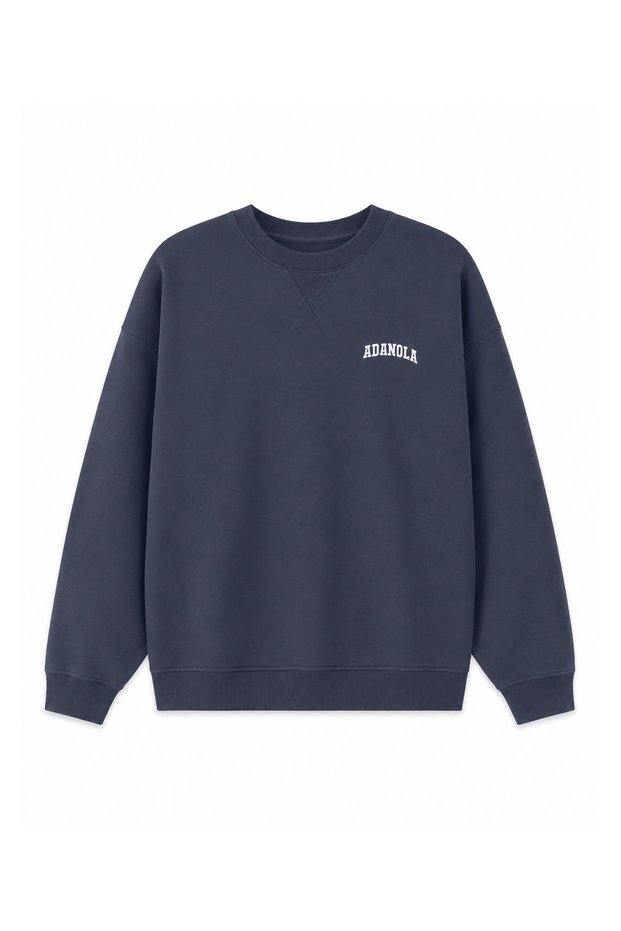 Crew Neck Text Printed Sweat