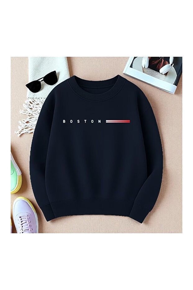 Printed Crewneck Sweatshirt