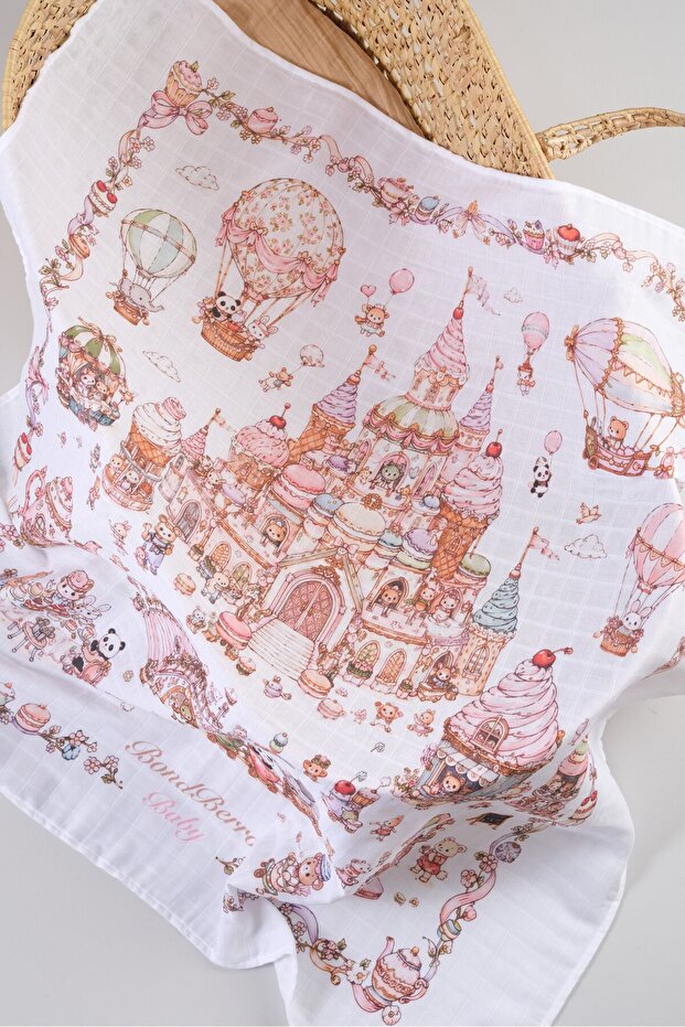 100% Cotton Multi-Purpose Boxed Premium Muslin Blanket Oeko-Tex Certified 100 X 100 cm