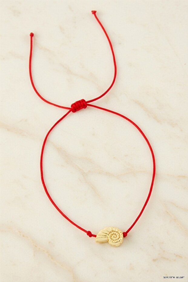 Spt-Gld Floral Macrame Rope (131022) Bracelet Red