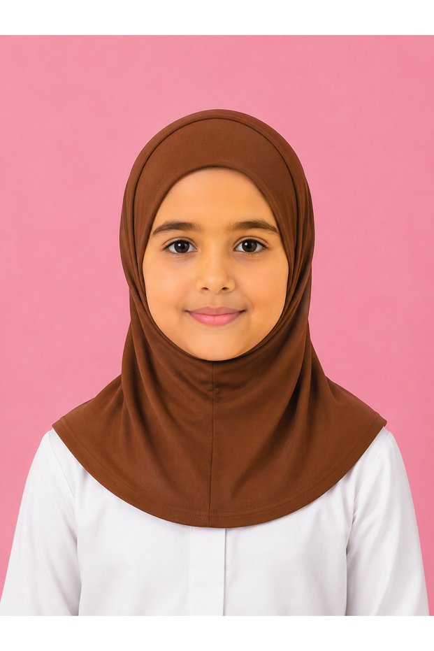 Girls Plain Cotton Hijab – Comfortable Everyday Modest Headscarf