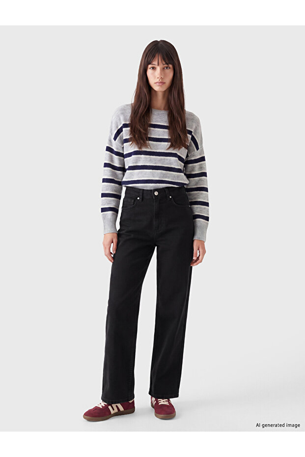 Xside Black Wideleg Women's Jean Pants