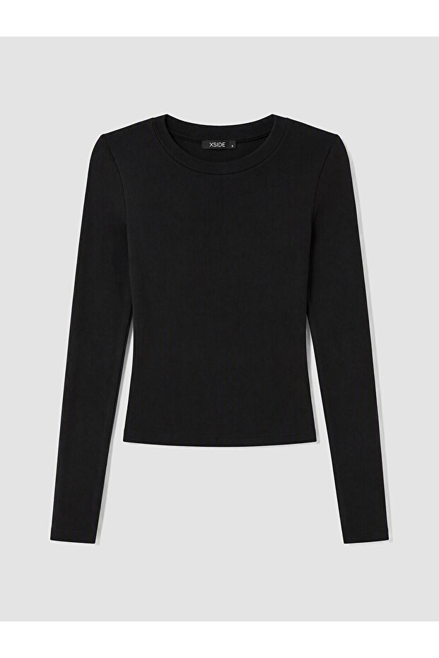 Xside Black Crew Neck Women's Body