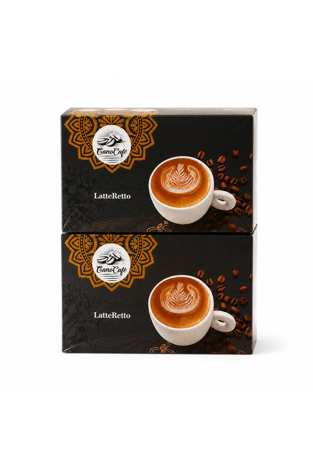 Ganocafe Latteretto Ganoderma Lucidum Extract Latte Coffee Set of 2 - Gano Excel