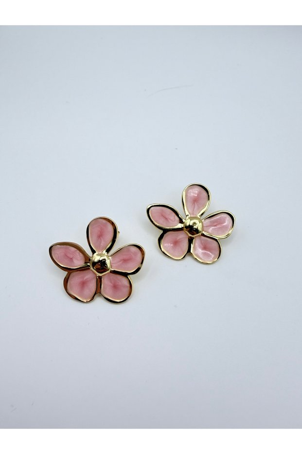 Colorful Bijoux Earrings with Floral Figures – Elegant Floral Design Earrings