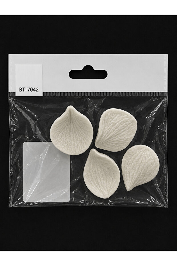 Bt-7042 Leaf Veining Silicone Mold 4 cm 4 Pieces