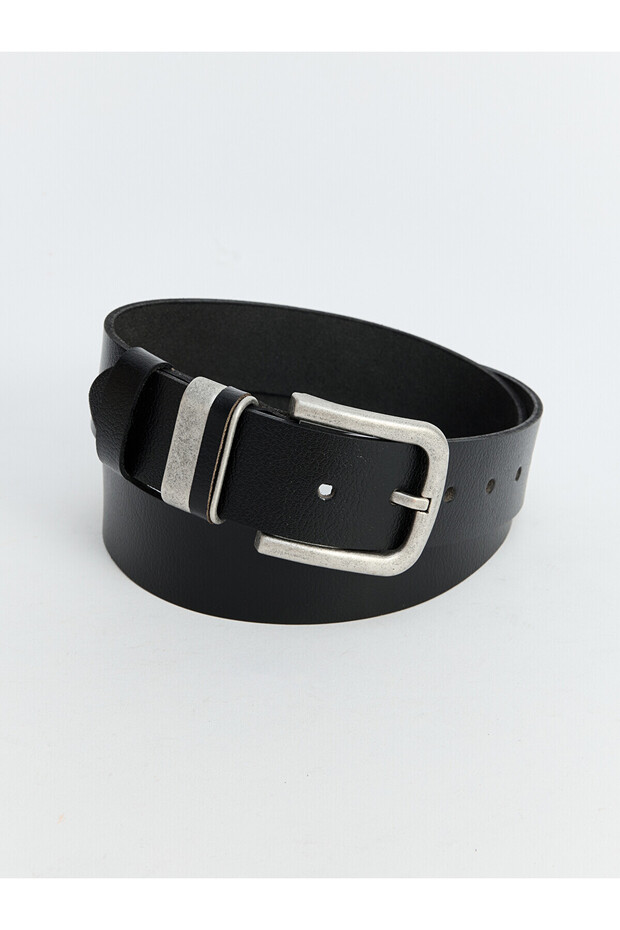Lcw Accessories Black Leather Men's Belt