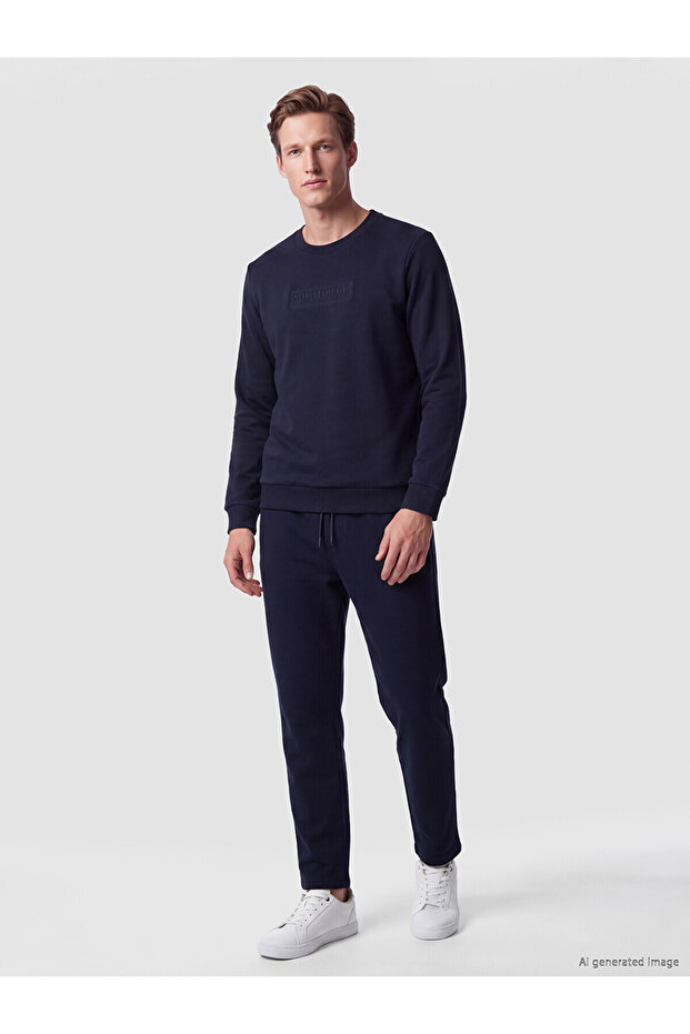 Southblue Navy Blue Regular Fit Men's Sweatpants