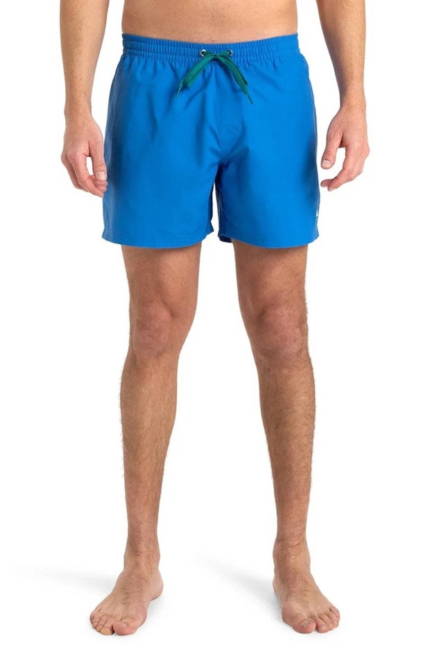 Eqyjv04120 Everyday Solid Volley 15 Blue Normal Waist Standard Mold Men Shorts Swimwear