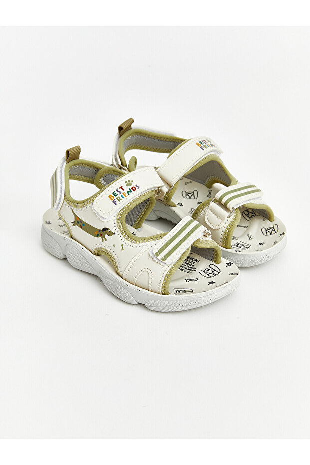 Two mt shop quality printed boy's sandals