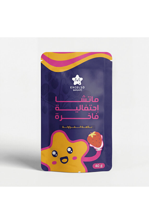فراولة مخملية بالماتشا - 40 جرام