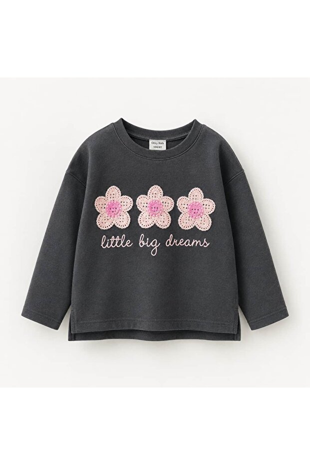 Girl's Floral Embroidered Bodysuit