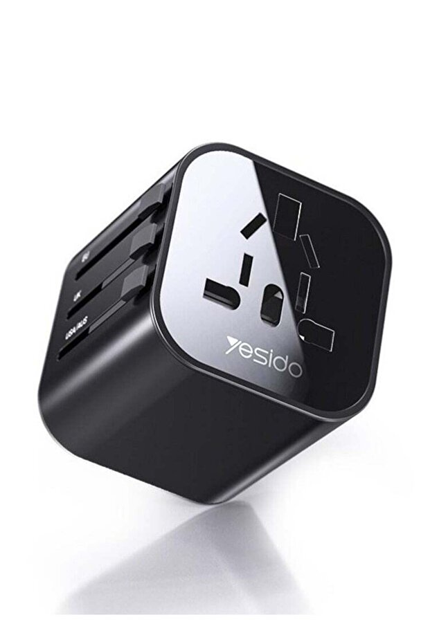 MC-09 Multi-function Universal Travel Adapter Plug (Black)