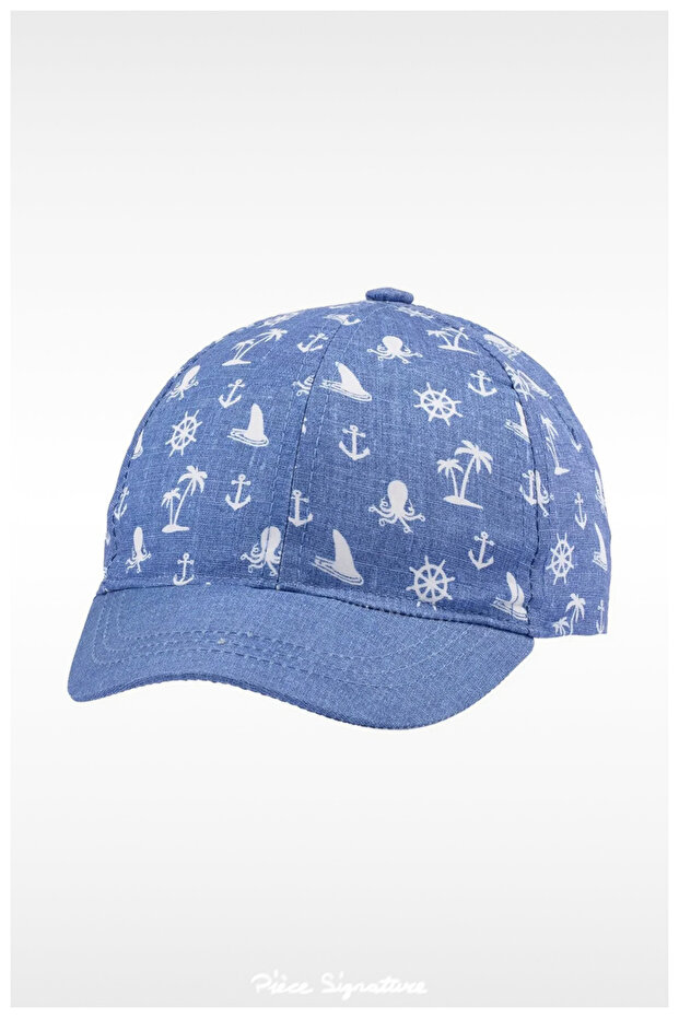 100% Cotton Sun Hat for Boys (1-3 Years) (Size 48-50)