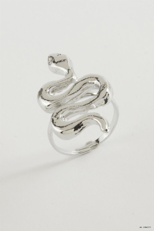 Concepta Snake Metal Ring (11331) Silver Color