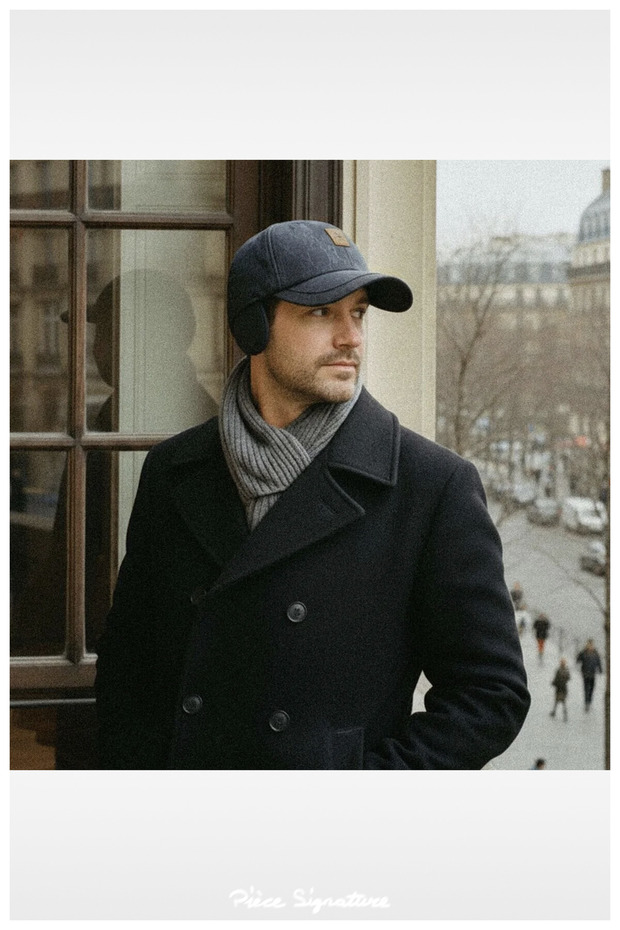 70% Acrylic, 30% Cotton, Soft Fleece Lined, Ear Flap, Waterproof Hat (Quilted)