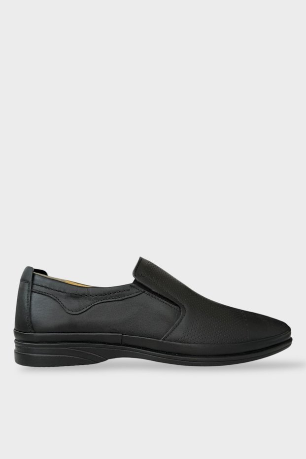 Men's Orthopedic Khaki Leather Shoes Black
