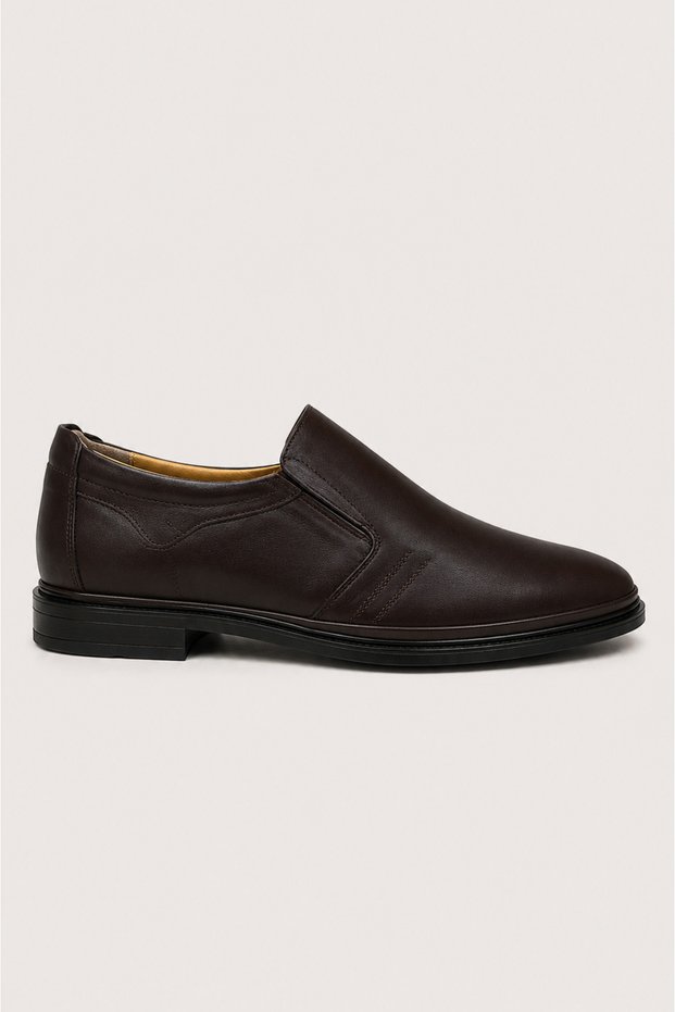 Men's Orthopedic Genuine Leather Shoes Brown
