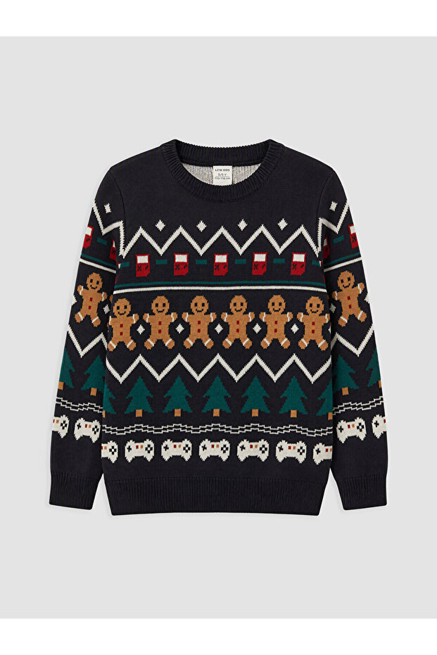 Crew Neck Boys' Sweater
