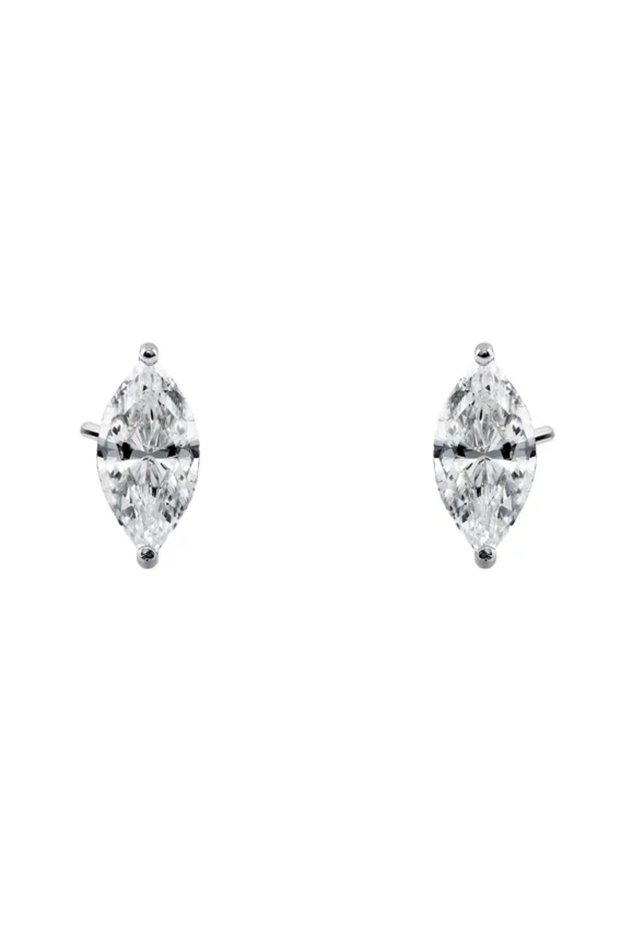 Silver earrings with zircons - Splendore