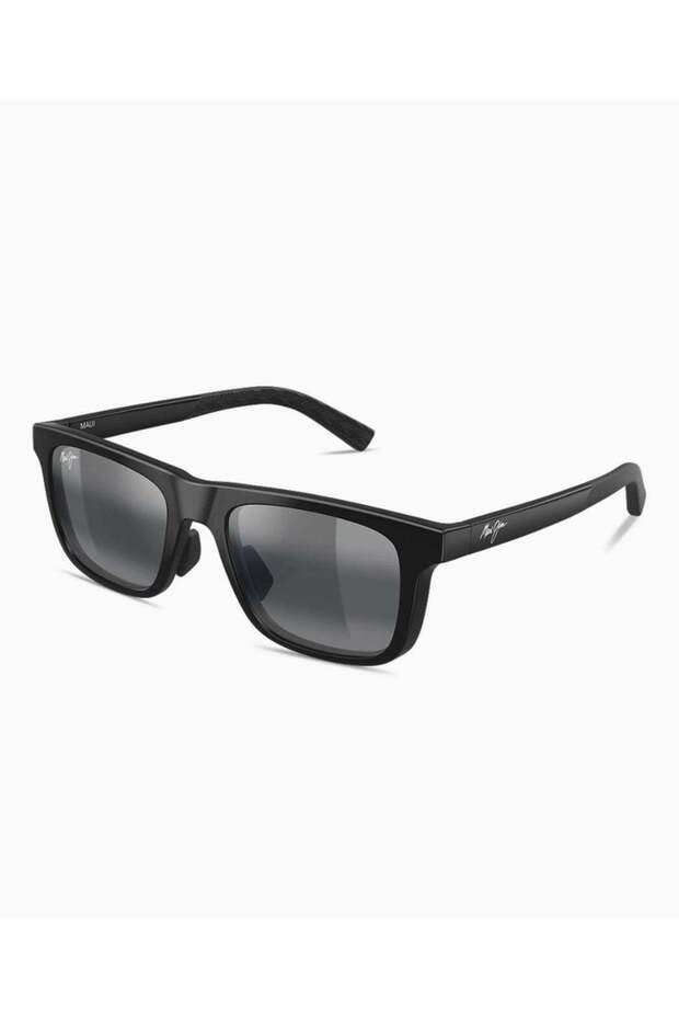 Moaka Rectangle Sunglasses with Neutral Grey Polarized Lenses, Matte Black Frame
